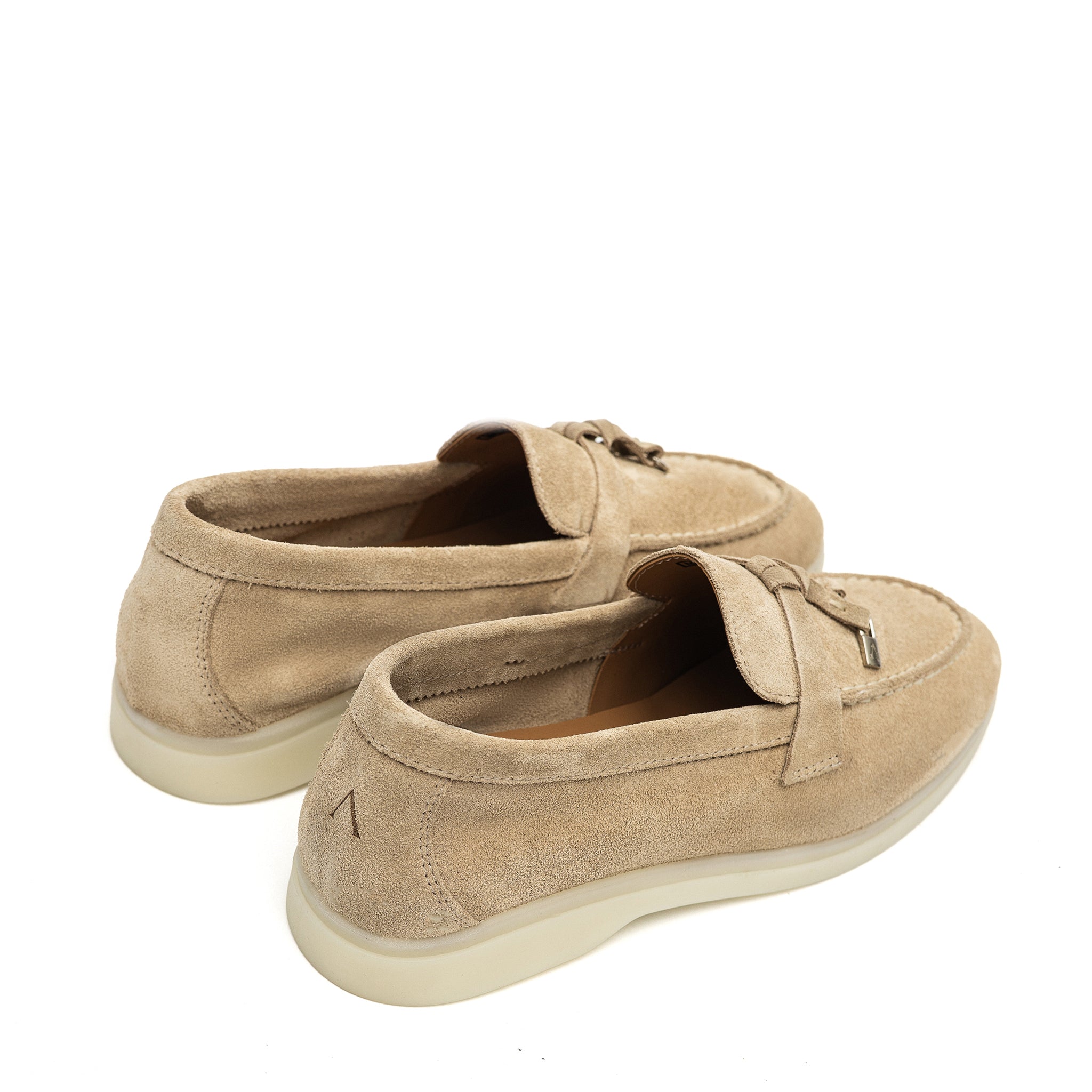 Torino Suede Loafers in Beige