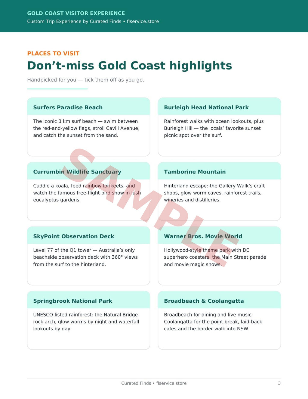 The Golden Itinerary ✈️