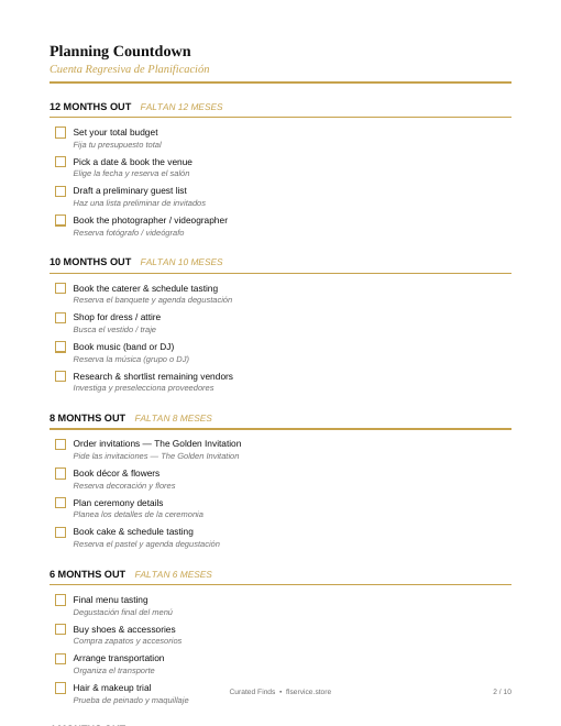 The Golden Planner 👑